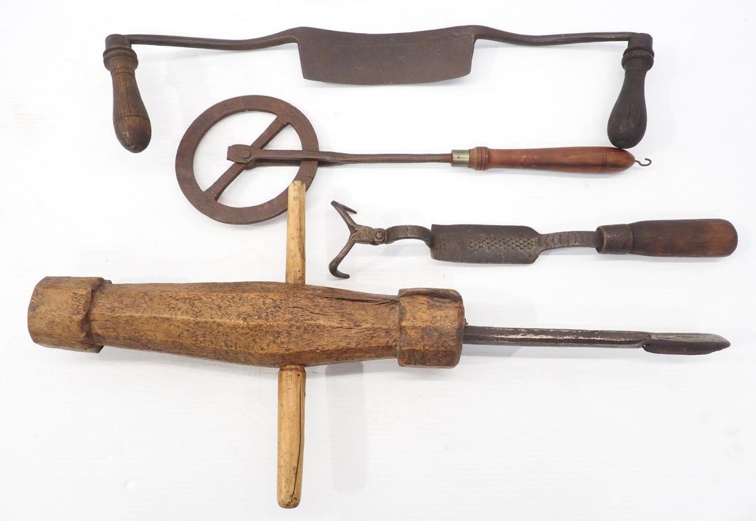 (4) Early woodworking tools (1 of 3)