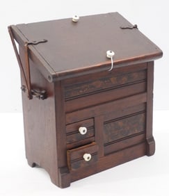 Salesman sample flour chest