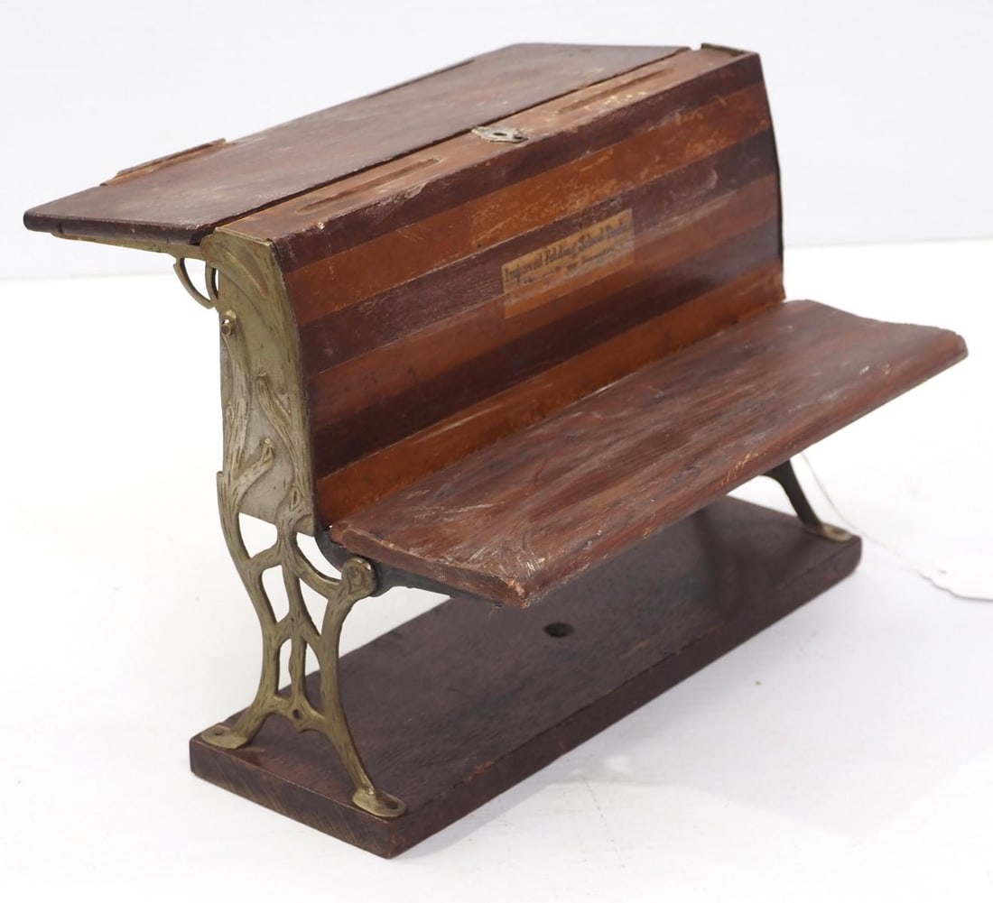 Salesman sample Improved Folding School Desk (1 of 4)