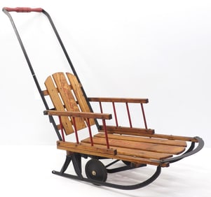 Tiny Tot child's sled with wheels