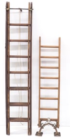 (2) Salesman sample wooden ladders