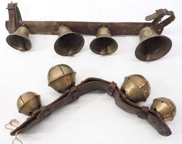 (2) Sets of 4 brass bells