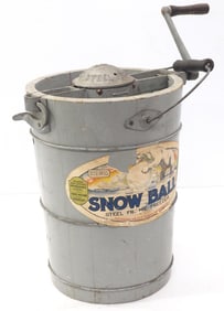 3-quart Snow Ball steel frame ice cream freezer