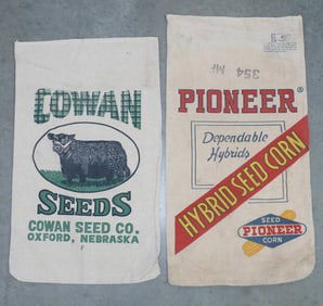 (2) Cloth seed bags