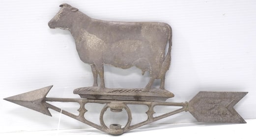 Cow with arrow weathervane