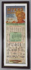1939 Myers Pumps paper calendar