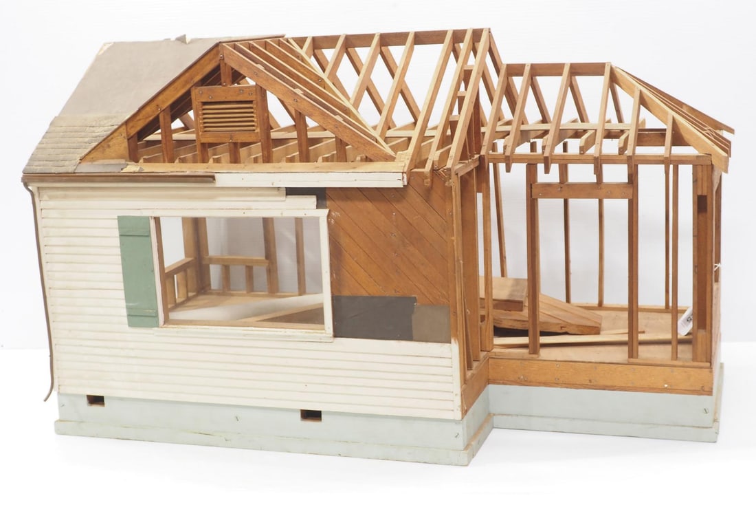 Sample framed house with 1950 blueprints  (1 of 4)