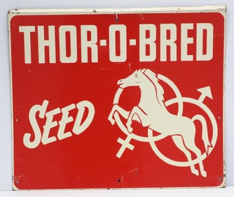 Thor-O-Bred Seed sign
