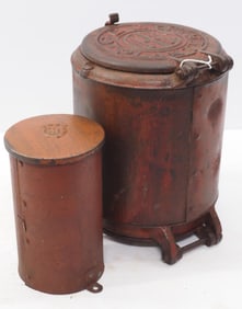 (2) Metal IH planter boxes