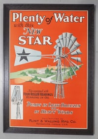 Star windmill pump lithograph