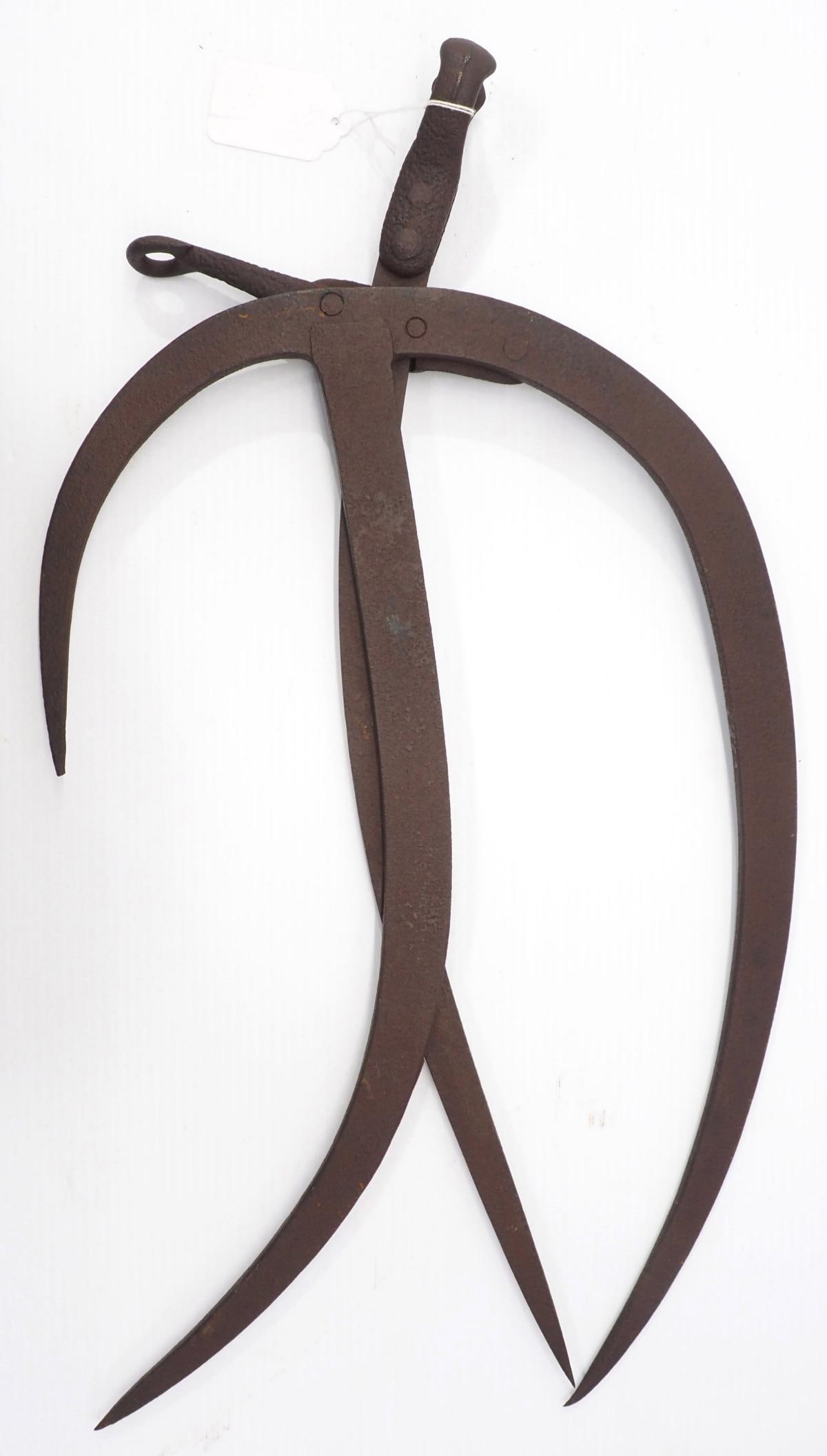 RARE iron hay fork (1 of 2)