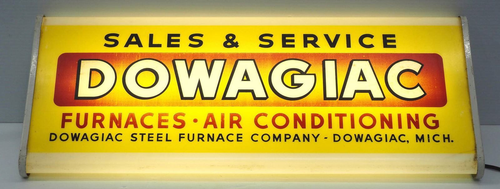Dowagiac Furnaces & Air Conditioning lighted sign (1 of 3)