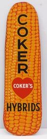 Coker's Hybrids ear of corn sign