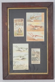 Frame of Gale Mfg. Co. plow advertisements