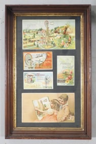 Frame of windmill advertisements & cards