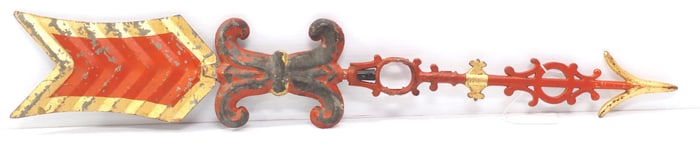 Metal weathervane arrow