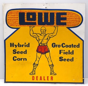 Lowe Hybrid Seed Corn Dealer sign