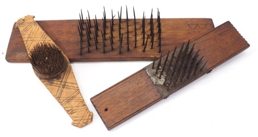(3) Early flax combs