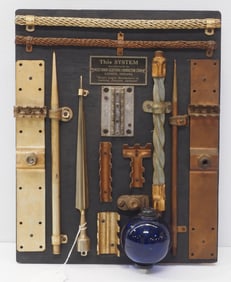 Lightning rod parts display