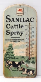Socony-Vacuum Sanilac Cattle Spray thermometer