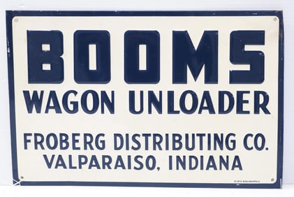 Booms Wagon Unloader sign