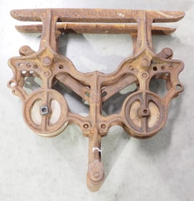 Unusual cast iron hay car