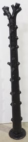 Cast iron tree limb horse hitching post