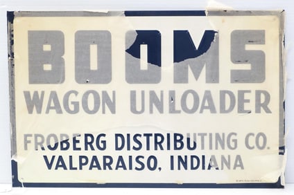 Booms Wagon Unloader sign