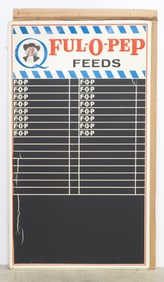 Ful-O-Pep Feeds chalkboard sign