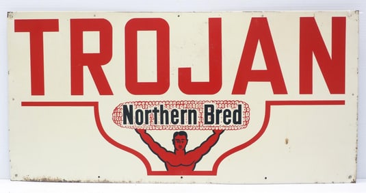 Trojan Northern Bred hybrid seed corn sign