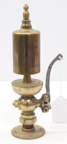 Brass 1-chime steam whistle with handle