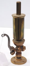 Brass 1-chime steam whistle with handle
