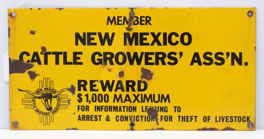 New Mexico Cattle Growers' Assn. Member sign