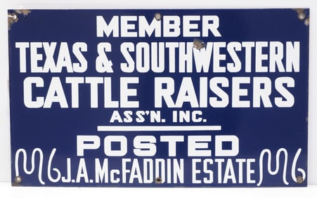 Member Texas & Southwestern Cattle Raisers sign
