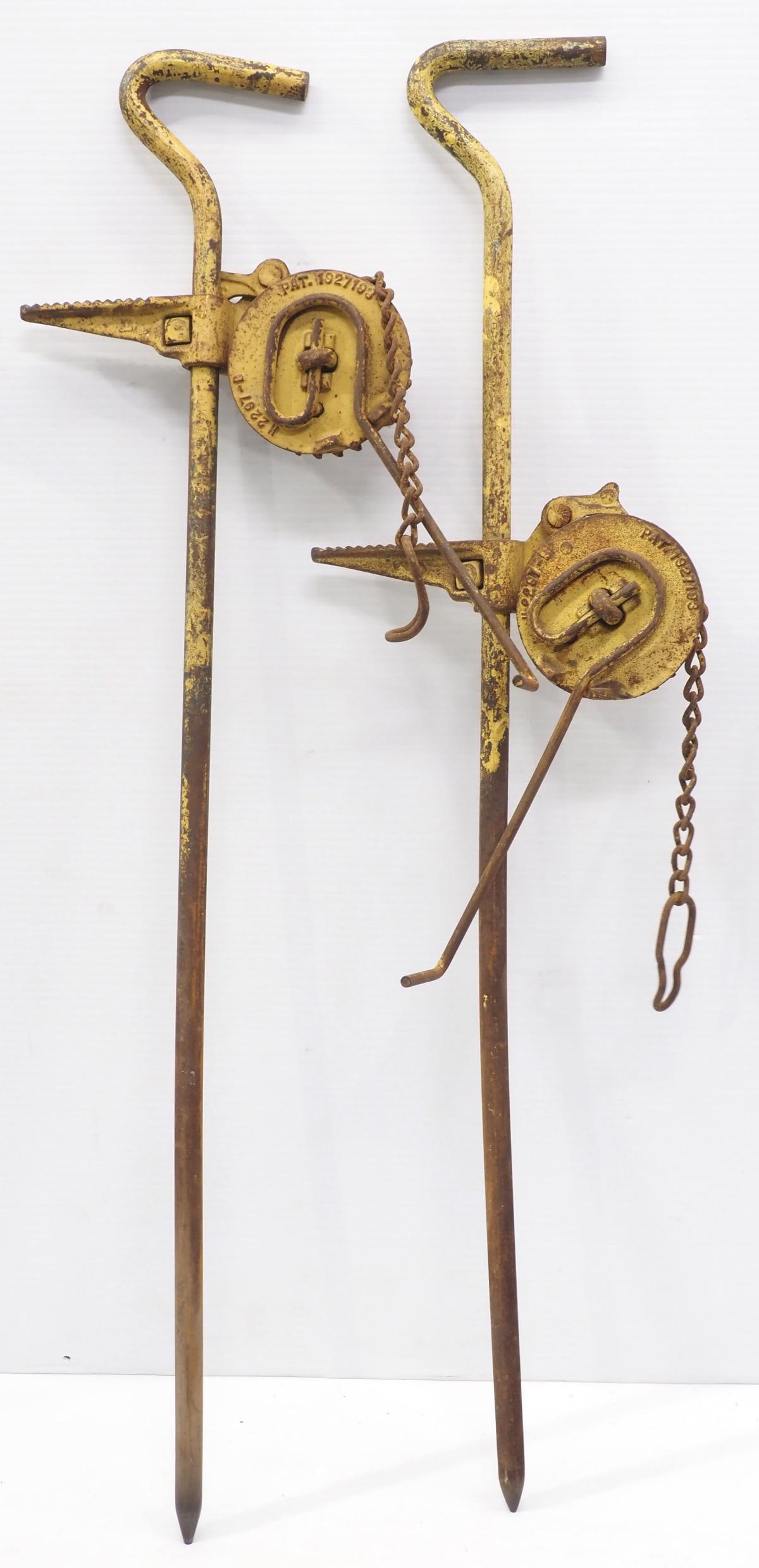 (2) John Deere check row planter stakes (1 of 2)