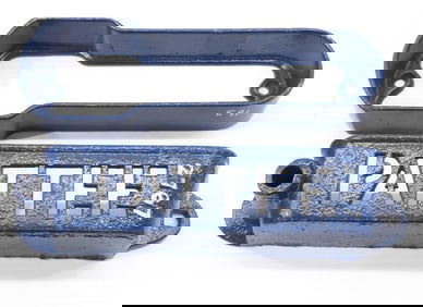 Cast iron Pattee cut-out implement tool box