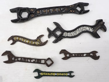 (6) Cast iron cut-out wrenches