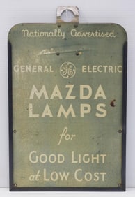 GE Mazda Lamps sign holder