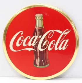 Coca Cola sign by Philadelphia Badge Co.