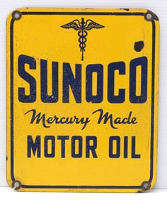 Sunoco Mercury Made Motor Oil sign