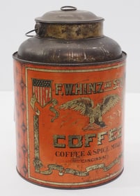5-lb tin F. W. Hinz and Son Coffee tin