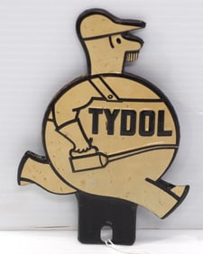 Tydol tin license plate topper