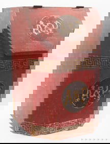 Large wooden A&P country store bin