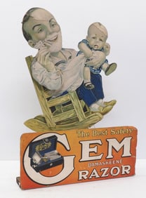 GEM Damaskeene Razor mechanical display