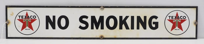 Texaco No Smoking sign