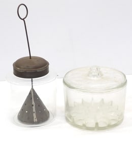 Sanitary Cheese Preserver glass jar