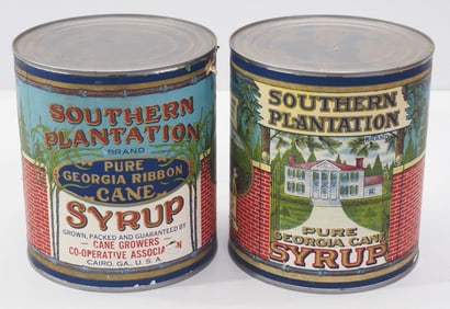 Southern Plantation Syrup tins