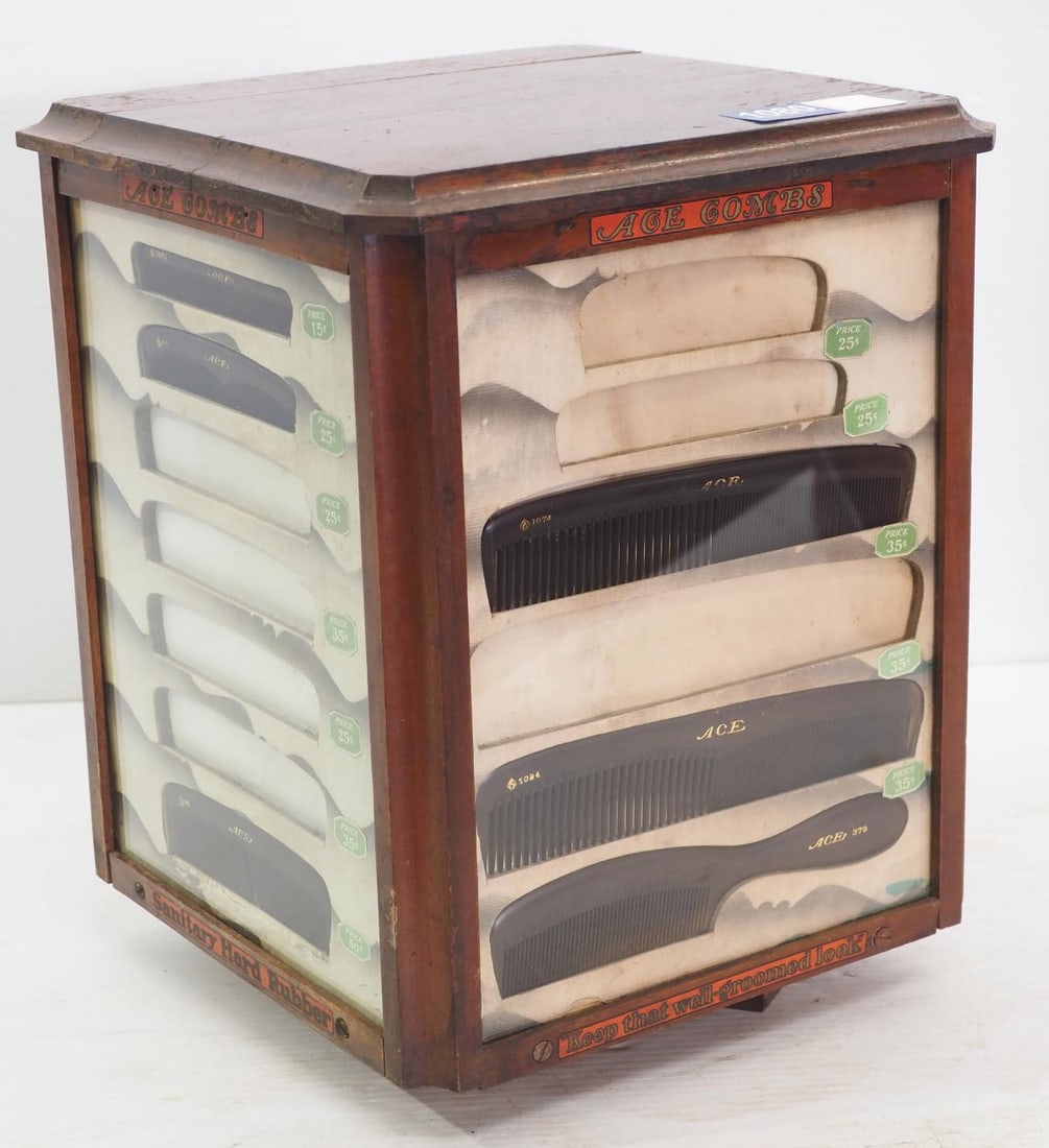 Ace Combs countertop swivel display cabinet (1 of 4)