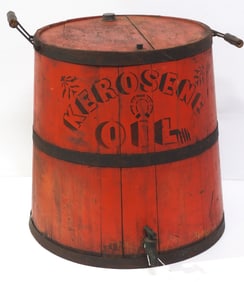 10-gallon wooden Kerosene Oil bucket