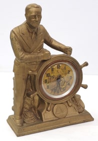 Man of the Hour wind-up desktop clock
